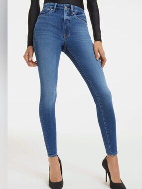 Good American Good Waist Jeans Women's Size 18 Stretch GW014TP Indigo312 Skinny